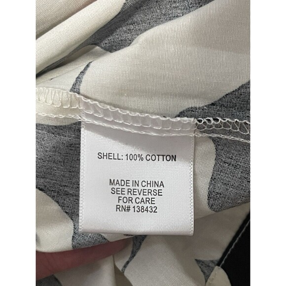 MODCLOTH Floral Button Front Shirt Dress Size Small Black White NEW Retro Casual - Picture 9 of 11